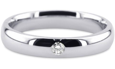 Diamond Platinum Wedding Band PlD20
