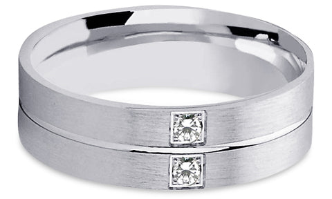 Diamond Platinum Wedding Band PlD9