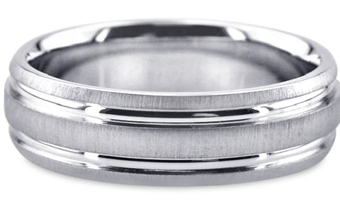 Diamond Cut Platinum Wedding Band PlDC20