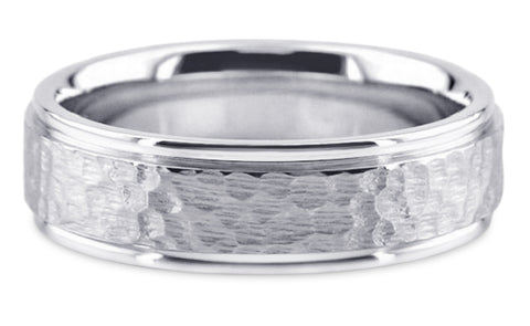 Diamond Cut Platinum Wedding Band PlDC22