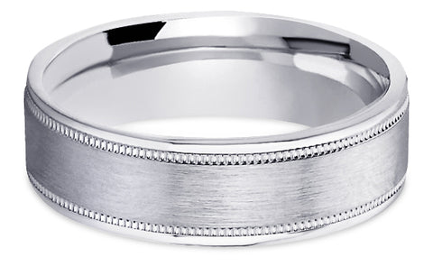 Diamond Cut Platinum Wedding Band PlDC3