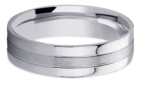 Diamond Cut Platinum Wedding Band PlDC4