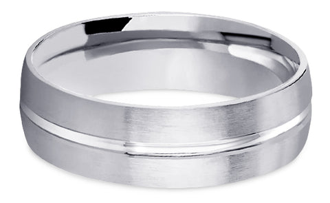 Diamond Cut Platinum Wedding Band PlDC5