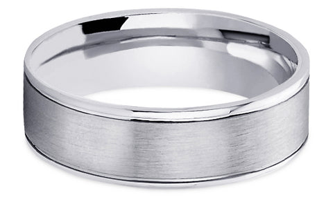 Diamond Cut Platinum Wedding Band PlDC7
