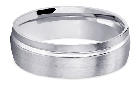 Diamond Cut Platinum Wedding Band PlDC6