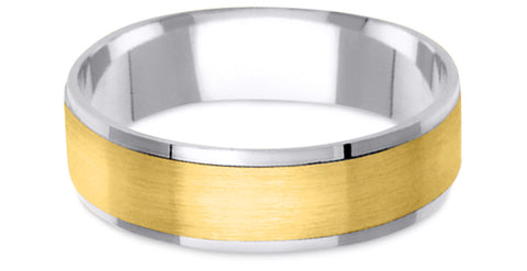 Two Tone 14K Wedding Band 14TT10-Y
