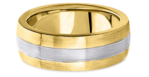 Two Tone 14K Wedding Band 14TT11-Y
