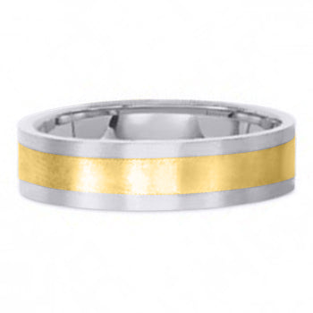 Two Tone 14K Wedding Band 14TT12-Y