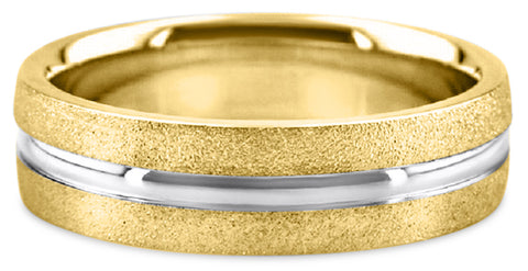 Two Tone 14K Wedding Band 14TT13-Y