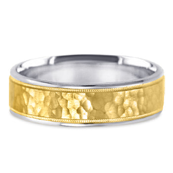 Two Tone 14K Wedding Band 14TT15-Y