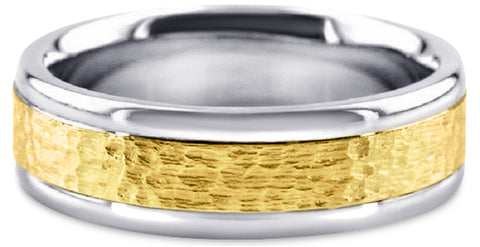 Two Tone 14K Wedding Band 14TT1-Y