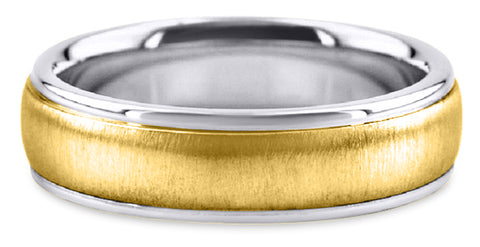 Two Tone 14K Wedding Band 14TT3-Y