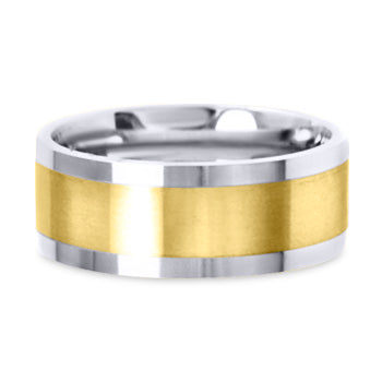 Two Tone 14K Wedding Band 14TT6-Y
