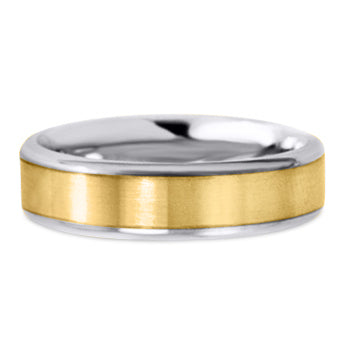 Two Tone 14K Wedding Band 14TT7-Y