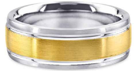 Two Tone 14K Wedding Band 14TT2-Y