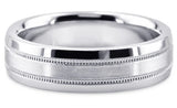 Diamond Cut 18K Wedding Band 18DC6